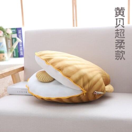 2018 colorful shell plush pillow & Stuffed comfortable toy sofa bed decoration kawaii pillow Mother and son shell pillow