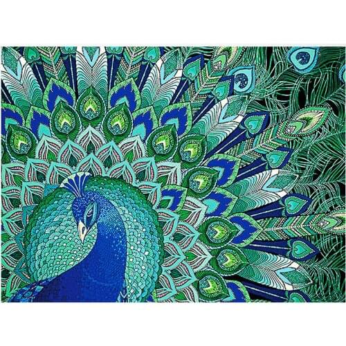 5D DIY Diamond Embroidery Animal Peacock Cross Stitch DIY Diamond Painting Needlework Diamond Mosaic rhinestones Home Decoration