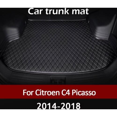 MIDOON Car trunk mat for Citroen C4 PICASSO five seat 2014 2015 2016 2017 2018 cargo liner carpet interior accessories cover