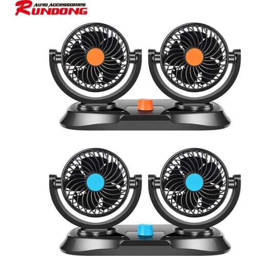 Double head car fan 12V/24V truck Van fan R-8035