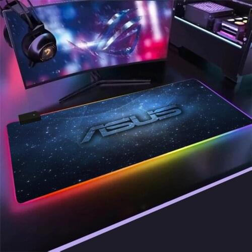 Large RGB Mouse Pad asus xxl Gaming Mousepad LED Mause Pad Gamer keyboard mouse pad laptop desk mat non-skid mouse pad carpet