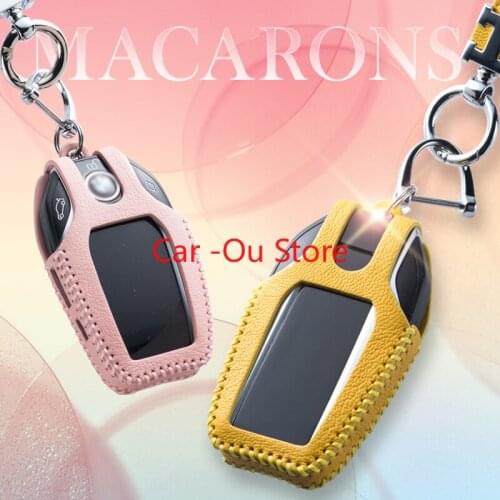 Key Bag Cover For BMW X5 7 5 Series 740 X3 GT 530le 730 LCD Key Pack Key Ring