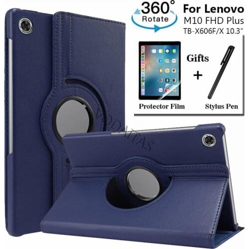 For Lenovo Tab M10 Plus TB-X606X X606F 10.3"360 Degree Rotating Stand Tablet Cover For Lenovo Tab M10 FHD Plus X606 Cover Case