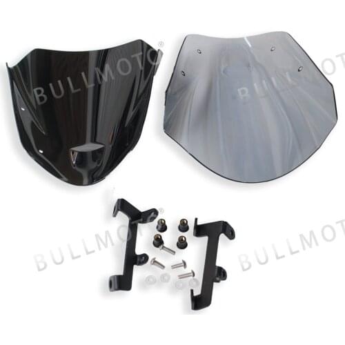 For YAMAHA MT09 mt-09 FZ09 FZ-09 2013 2014 2015 2016 Motorcycle Sport Windshield Windscreen Shield Screen with Mounting Bracket
