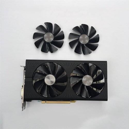 GPU Cooling Fan Graphics Card Cooler for Sapphire RX470 RX480 RX570 RX580 RX590 Graphics Card Fan Replacement Accessories