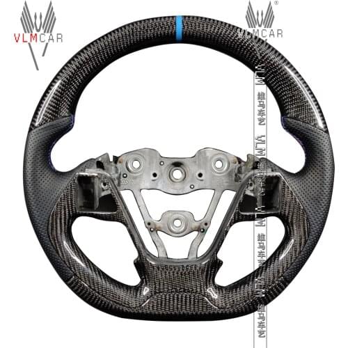 Private custom gloss carbon fiber car steering wheel for KIA k3