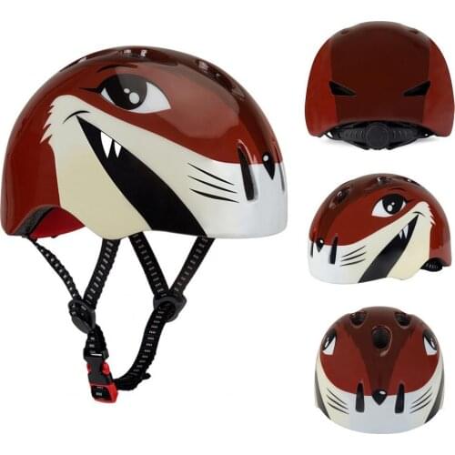 J-698 In-mold Shockproof Kid Cycling Adjustable Safety Helmet for Roller Skating lovely Funny Safety