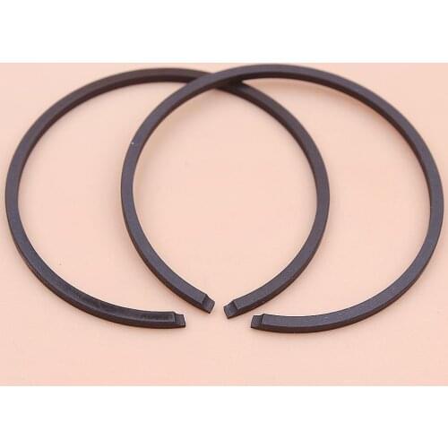 2pcs/lot 37mm x 1.5mm Piston Rings For Stihl Solo Echo Shibaura Tanaka Chainsaw Strimmer Trimmer Mower Engine Part