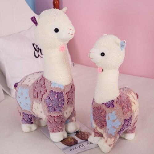 Kawaii Plush Toys Cute Soft Llama Alpaca Stuffed Animals Dolls Children Kids Girlfriend Gifts