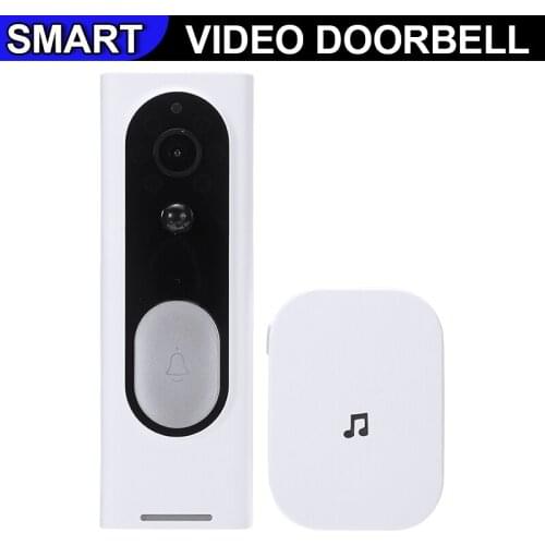 Multi-functional Wireless Smart WiFi Video Door Bell Ring Portable Household HD Camera Bells With Plug-in Receiver