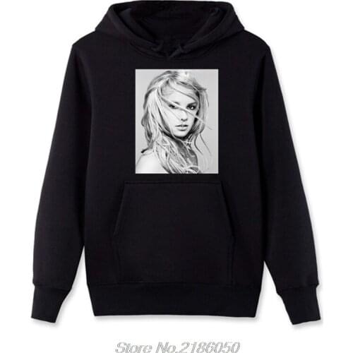 Fashion Britney Spears Design Printed Hoodies Funny Beautiful Pattern Men Fleece Sweatshirts Hooded Streetwear