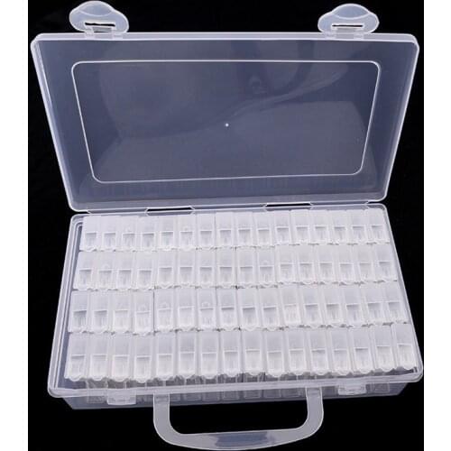 Fashion DIY Necklaces Rings Tools Accessories Storage Box Beads Container Diamond Embroidery Stone Jewelry Bag Convenience Box