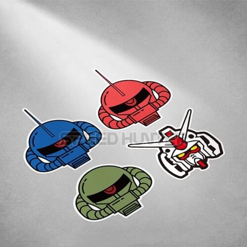 Motor Bike GP Racing Stickers for Classic Anime Robot New Century ZAKU Y06 Helmet Auto Body Graphics Car Styling Decals