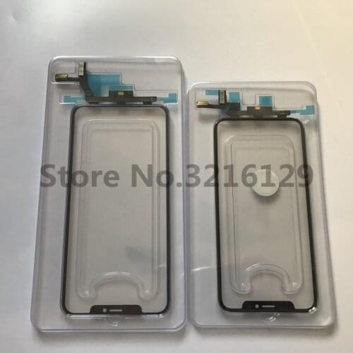 Original Touch Panel for iPhone X 10 XS MAX XR 11 11pro max Front Glass Lens Cover Touch Screen Digitizer+TP With Flex Cable