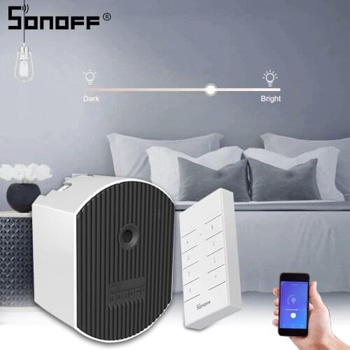 SONOFF D1 Smart Dimer Mini Led Light Wifi Switch Remote Controller Brightness Ewelink/Voice/433mhz RF EU Smart/Google Home Alexa