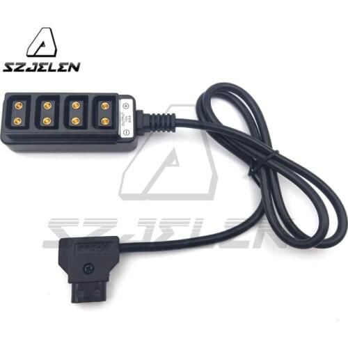 D-Tap Male to 4-Port Female Cable Splitter for Anton Bauer V-mount Battery