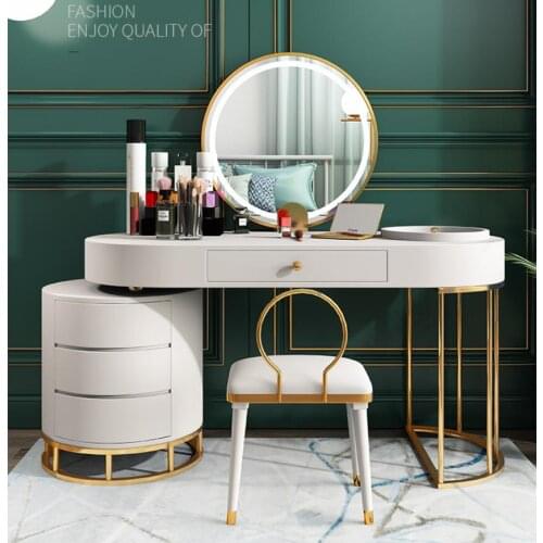 Dressing table modern simple bedroom storage cabinet integrated net red ins light luxury wind table high-grade light lamp dressi