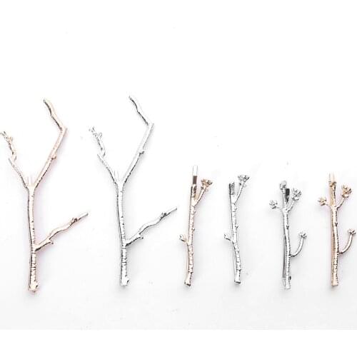 Tree Clip Novel Designer Vintage Metal Branches Hairpins for Women Wedding Hair Jewelry Accessories
