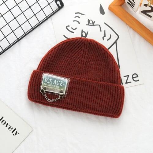 2021 Winter Hats for Women Men New Beanies Knitted Solid Cool Hat Girls Autumn Female Beanie Warm Patch Bonnet Casual