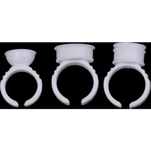 100Pcs Disposable Permanent Makeup Ring No Divider Tattoo Ink Pigment Holder Cup 831E