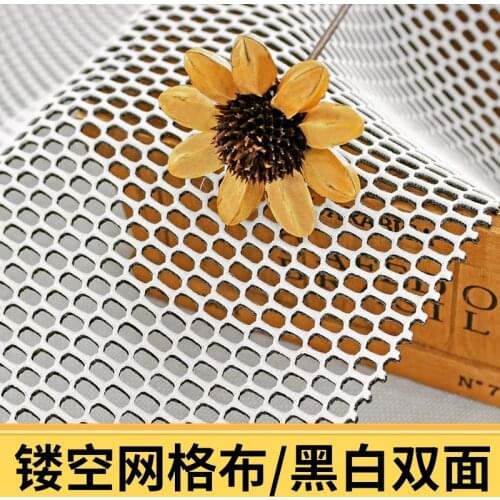 100cm*150cm/Piece,Sandwich Stereo Black And White Thickened Space Cotton Mesh Fabric,Fashion Bag,Shoe And Hat Cloth,DIY Material