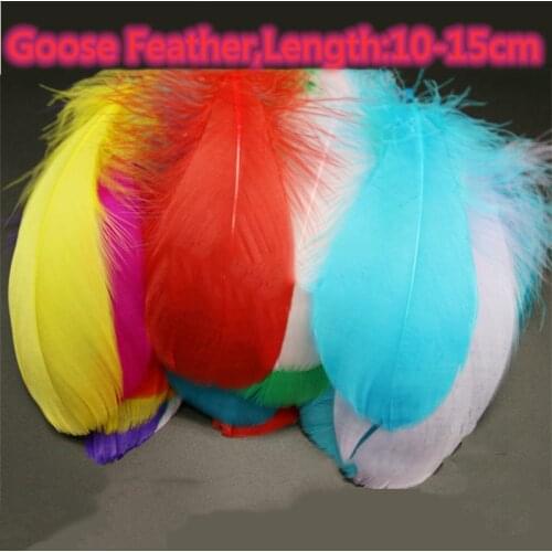 12-18cm Goose Feathers Big Plumas Wedding Stage Party Decroation Chicken Plume Diy Hat Jewelry Feather Craft Supplies Wholesale