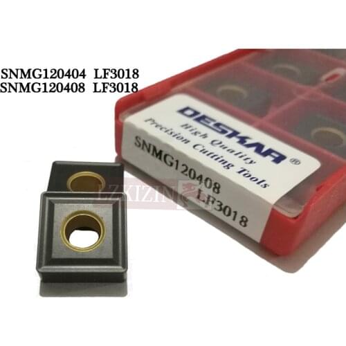 20PCS SNMG120404 SNMG120408 LF3018 Carbide Insert DESKAR insert CNC lathe metal Cutting tool External turning Tool For Cast Iron