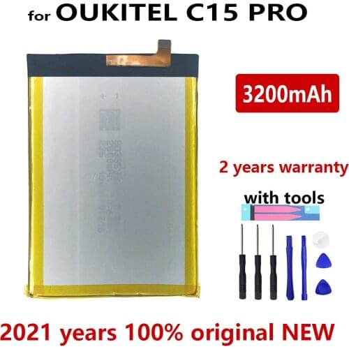 100% Genuine Original 3200mAh For OUKITEL C15 PRO Phone Battery New High quality Batteries With Tools+Tracking Number