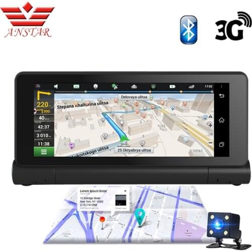 ANSTAR 3G Rearview Mirror Car DVR WIFI GPS Mirror Navigator 6.84"Android 5.0 Bluetooth HD 1080P Video Recorder Registrar