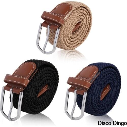 Canvas Belts for Men Fashion Metal Pin Buckle Military Tactical Strap Male Elastic Belt for Pants Jeans