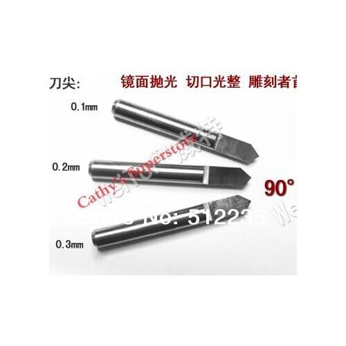 Import Tungsten Steel 6MM Shank, Flat Bottom CNC Router Tools, Cutting Bits,Carving Tools,V Shape Engraving Bit