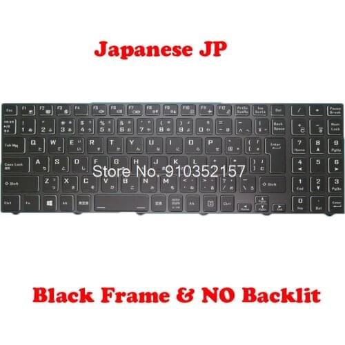 NO Backlit JP Keyboard For CLEVO N15Z3 PB70 PB71 PB50 PB51 CVM19H10J094301 6-80-N15Z0-21D-1M CVM19G90J0-4301 Japanese With Frame