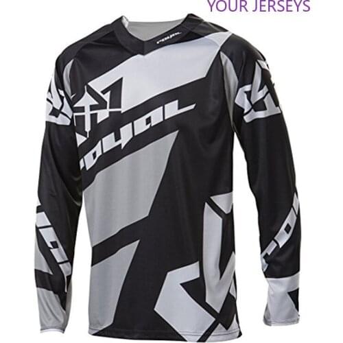 2022 Black Downhill Jersey Moto Motocross Jersey Long Sleeve Maillot Ciclismo Hombre DH Racing Jersey FXR Downhill DH MTB