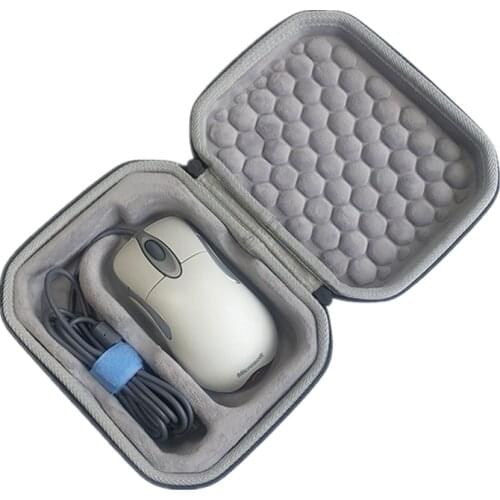 Fashion EVA Waterproof Storage Protective Case Carrying Bag for Microsoft IO1.1 IE3.0 Red Light Shark Mouse Box