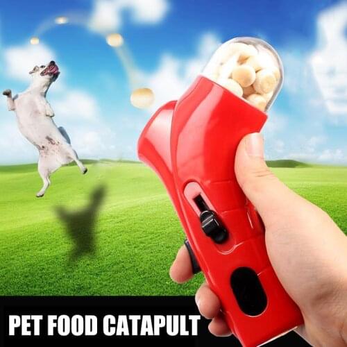 NEW Dog Cat Treat Launchers Snack Food Feeder Catapults Pet Interactive Training Tool Dog Feeders Pet Interactive Training Toys