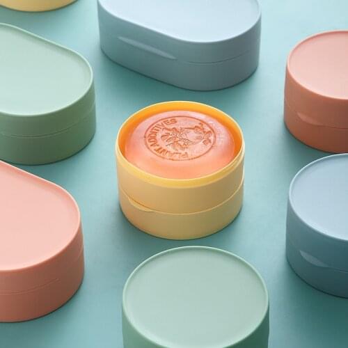 Plastic Travel Soap Box Dish Plate Case Case Holder Container Wash Shower Home Shower Bathroom Sealed Soap Case Soap Container
