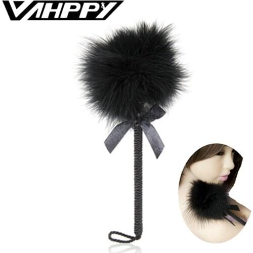 Braided handle Feather Whip teasing flirting tickling Feather sex toys for adult couples game Massager Sex Products VP-Ff010002A