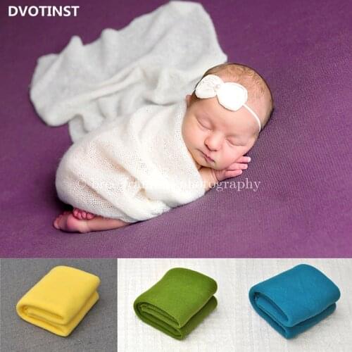 Dvotinst Newborn Photography Props Crochet Background Blanket Backdrop Mat Basket Filler Fotografia Studio Shoot Photo Props