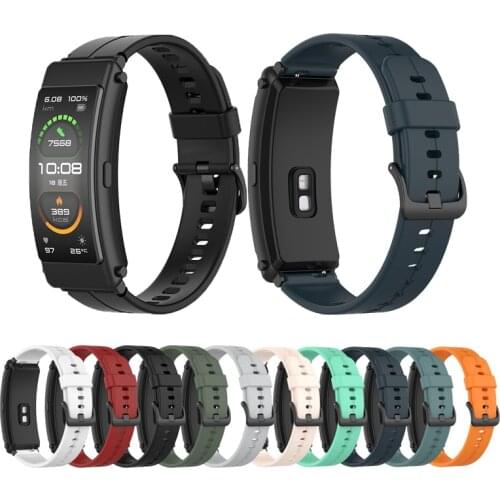 Silicone strap For Huawei TalkBand B6 B3 Rubber Watch Band bracelet wrist Replacement For HUAWEI Band 6 Smart Watch Accessories