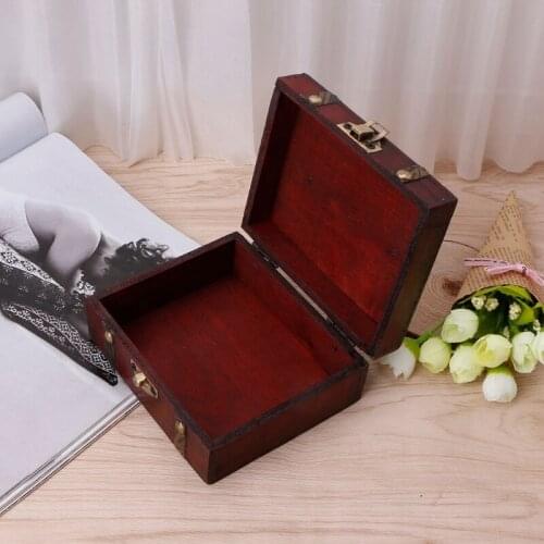 Wooden Makeup Organizer Handmade Retro Jewelry Box Retro Case Pearl Necklace Bracelet Organizer Organizador Gift Box