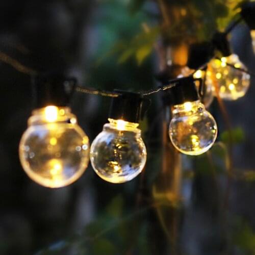 3M 6M 10M Led String Light Ball Globe Bulb Fairy LightsChain G50 Outdoor Garden Patio Garland Wedding Party Christmas Decoration