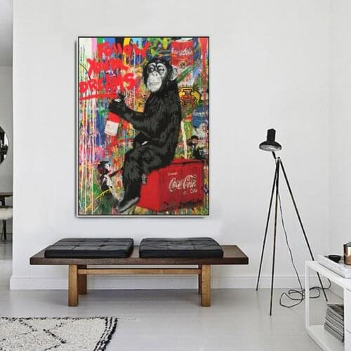 Street Graffiti Art "Follow Your Dreams" Canvas Painting Posters and Prints Wall Art Pictures for Living Room Cuadros Home Decor