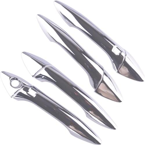 8pcs Car Exterior Chrome Smart Door Handle Cover Trim Fit for Hyundai Elantra Sedan Avante 2012 2013 2014 2015 2016