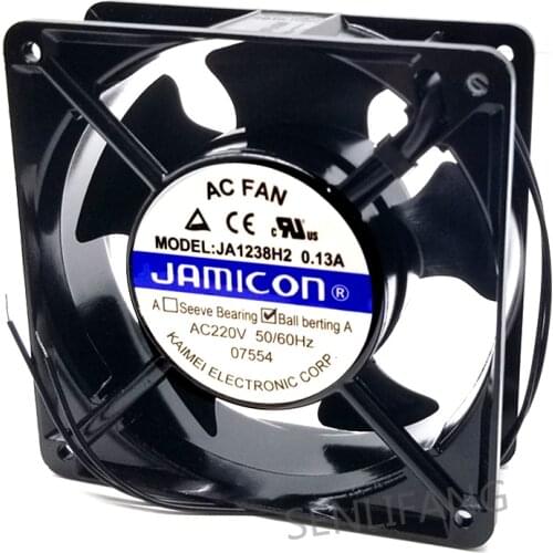 NEW for JAMICON JA1238H2 12038 AC220V 0.13A 2line bearing cooling fan