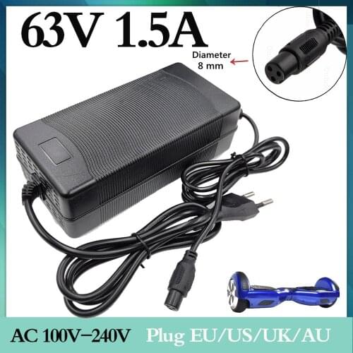 63 V 1.5A battery charger for Xiaomi ninebot mini robot Xiaomi balance car Scooter accessories for Skateboard 63 V 3 pin