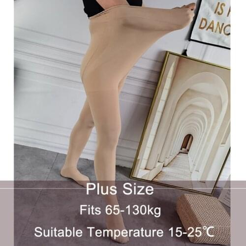 Women Pantyhose Large Sizes Sexy Super Elastic Magical Pantyhose Big SizeSpring Autumn Control Abdomen Nylon Tights Plus Size