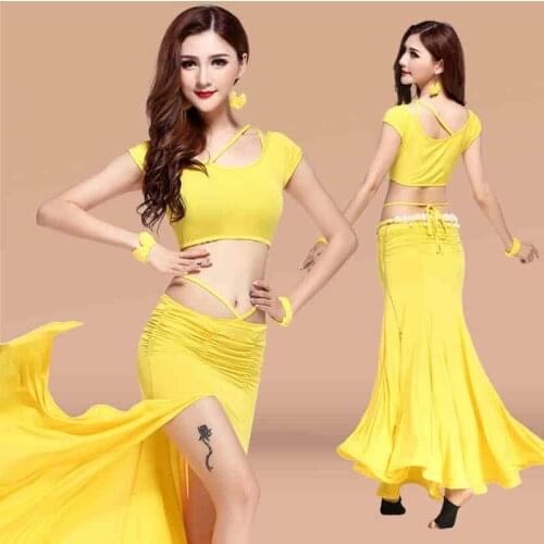 2016 Top Fashion Bellydance Belly Dancing Women Costume Comfortable Set Female Adult Dance Costumes Suit Leotard Practice