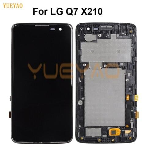 5.0" K7 LTE lcd For LG Q7 X210 LCD Display Touch Screen Digitizer For Lg X210DS X210 lcd Assembly Repair Parts with Frame