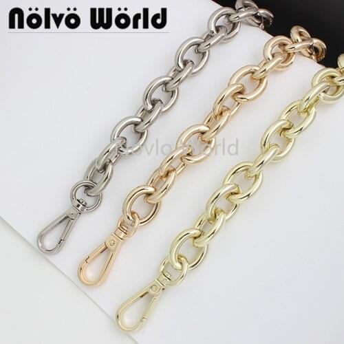 1-5 pieces 3 colors 30-120cm 20mm Thick Rings Light Weight Alumium Chic lady messenger bag straps handbag chain bag parts