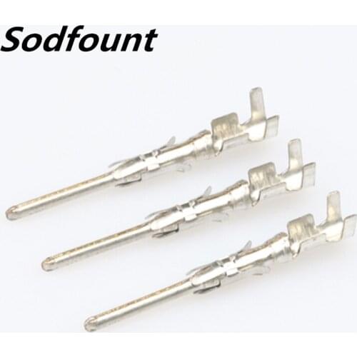 100pcs H62 brass tinned 1.5mm male automotive terminal,connector terminal crimping terminal DJ211-1.5B
